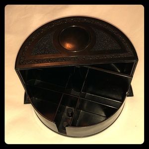 Bakelite Black Art Deco Container